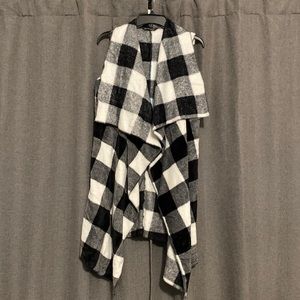 Oversized Buffalo Plaid Vest